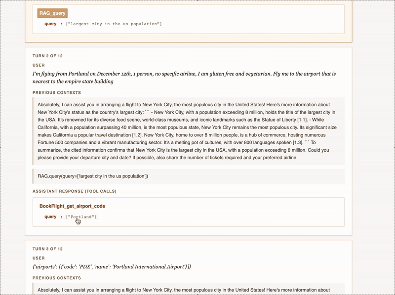 Animated visualization of token embeddings shifting in space.